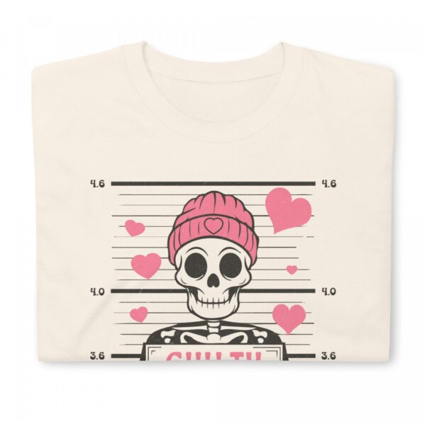 “Guilty of Love” Skeleton Shirt: A Funny Valentine’s Day Gift for Him & Her