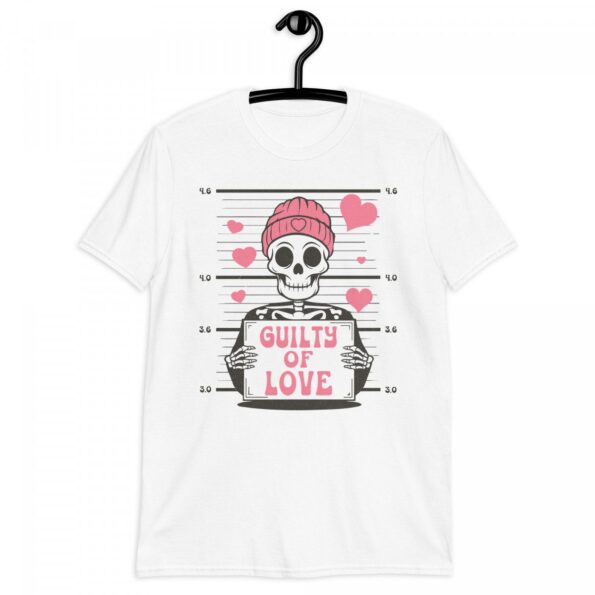 “Guilty of Love” Skeleton Shirt: A Funny Valentine’s Day Gift for Him & Her